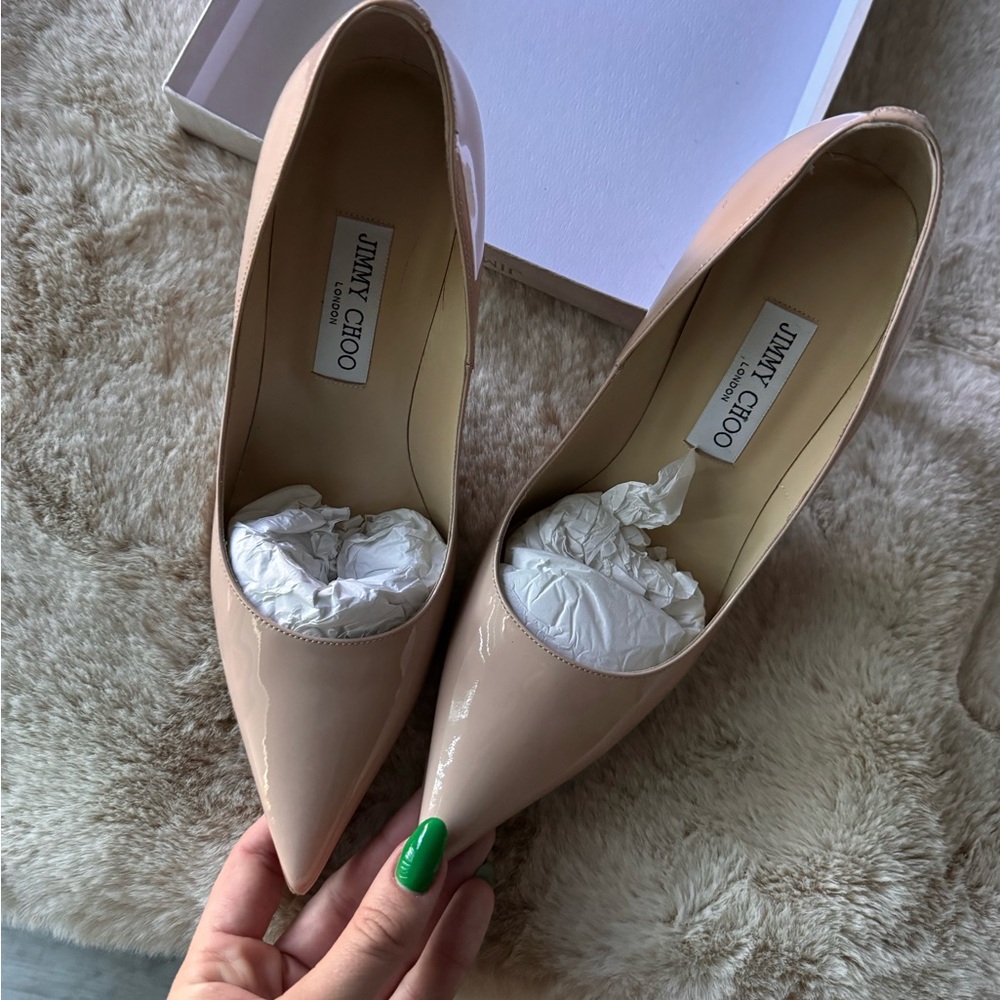 Jimmy Choo Abel nude stilettos